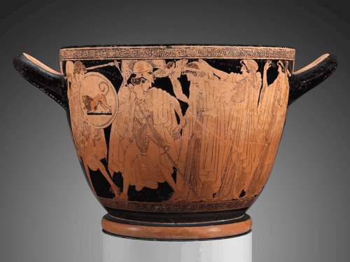 Attic red-figure skyphos (c. 490 BCE)