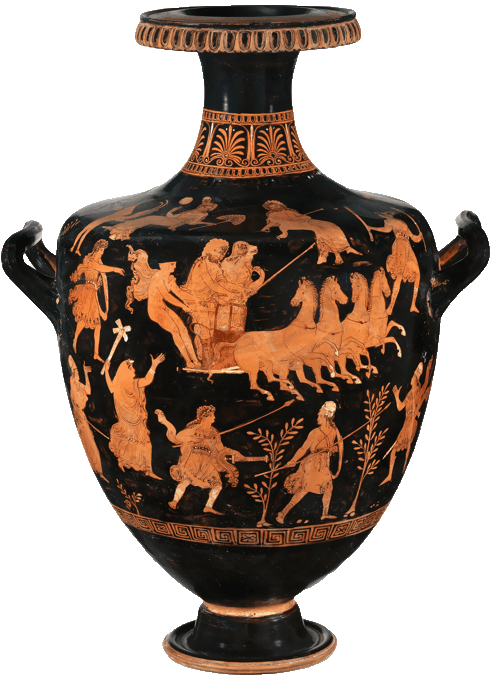 Apulian red-figure hydria (c. 340-330 BCE)